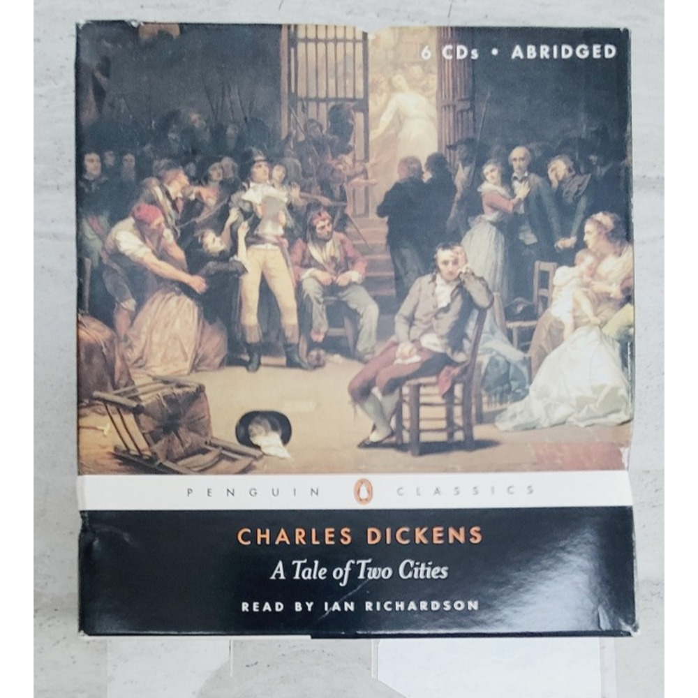 1995 CHARLES DICKENS A TALE OF TWO CITIES 6 CD AUDIO READ BY LISTENING